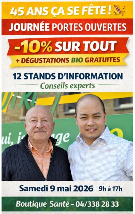 You are currently viewing Journée Porte Ouverte de la Boutique Santé : 45 ans de passion